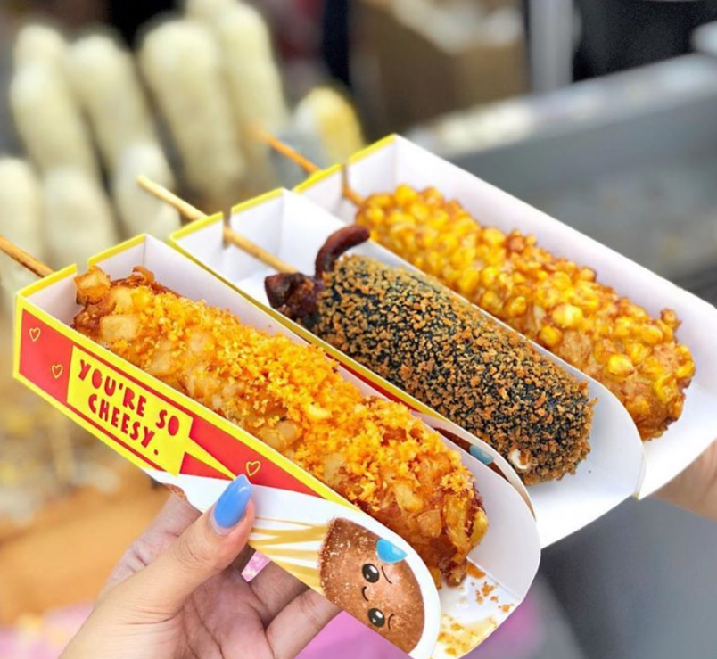 Three Different flavours of Korean Corndogs. Vendor: yosh.to